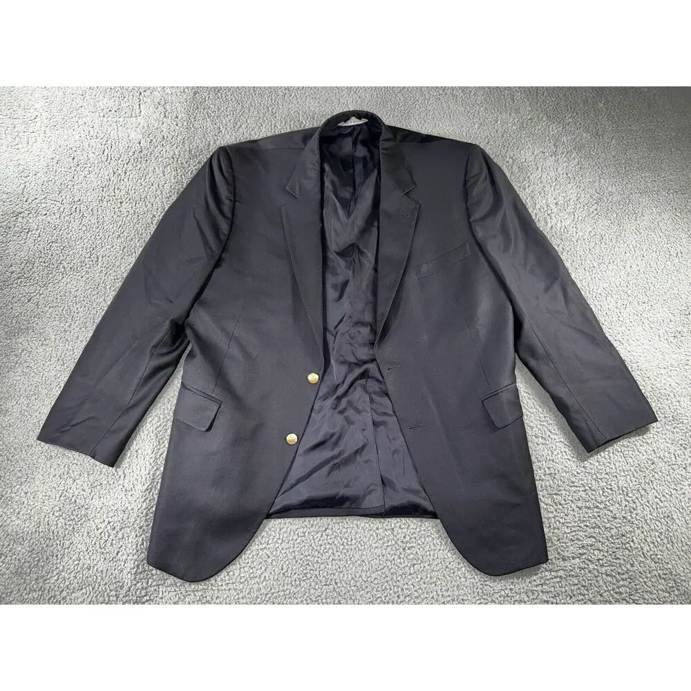 Jos A Bank Blazer Men 46 R Wool Gold‎ Two Button Sports Coat